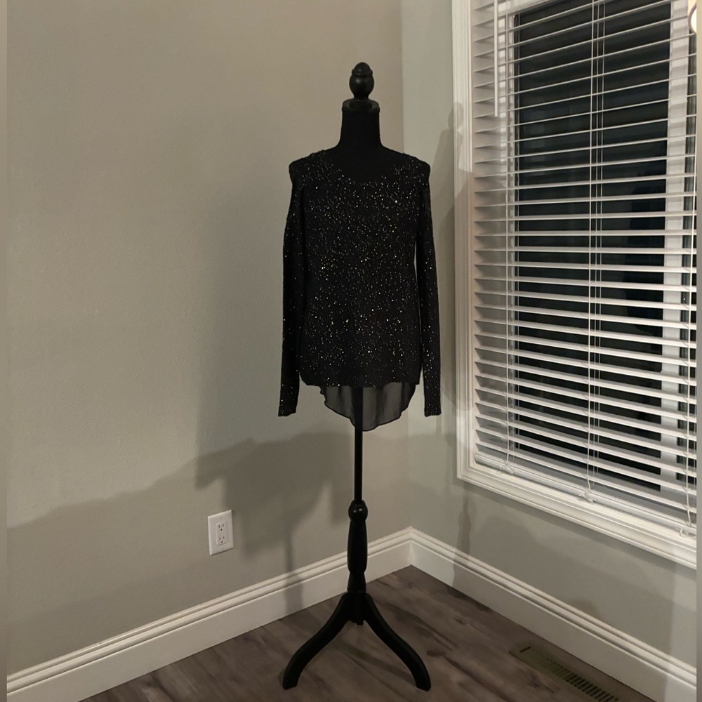 Jessica Simpson black cold shoulder